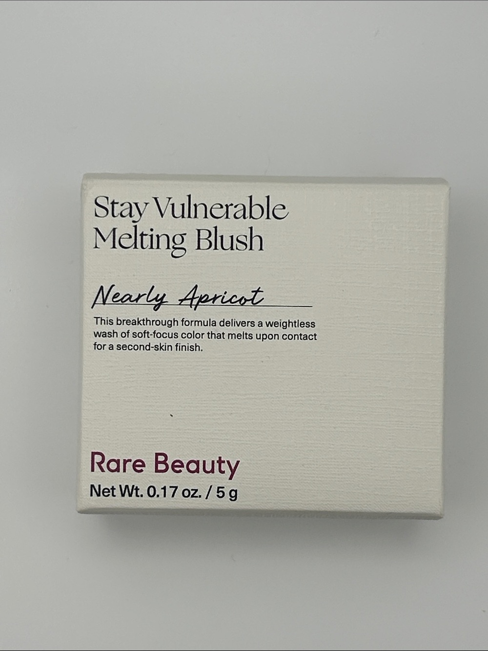 NEW Rare Beauty Stay Vulnerable Melting Blush, Nearly Apricot